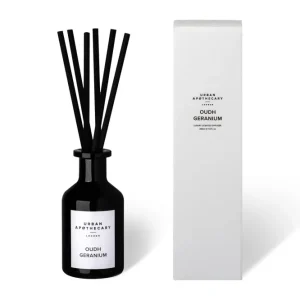 BLACK GLASS DIFFUSER Oudh Geranium