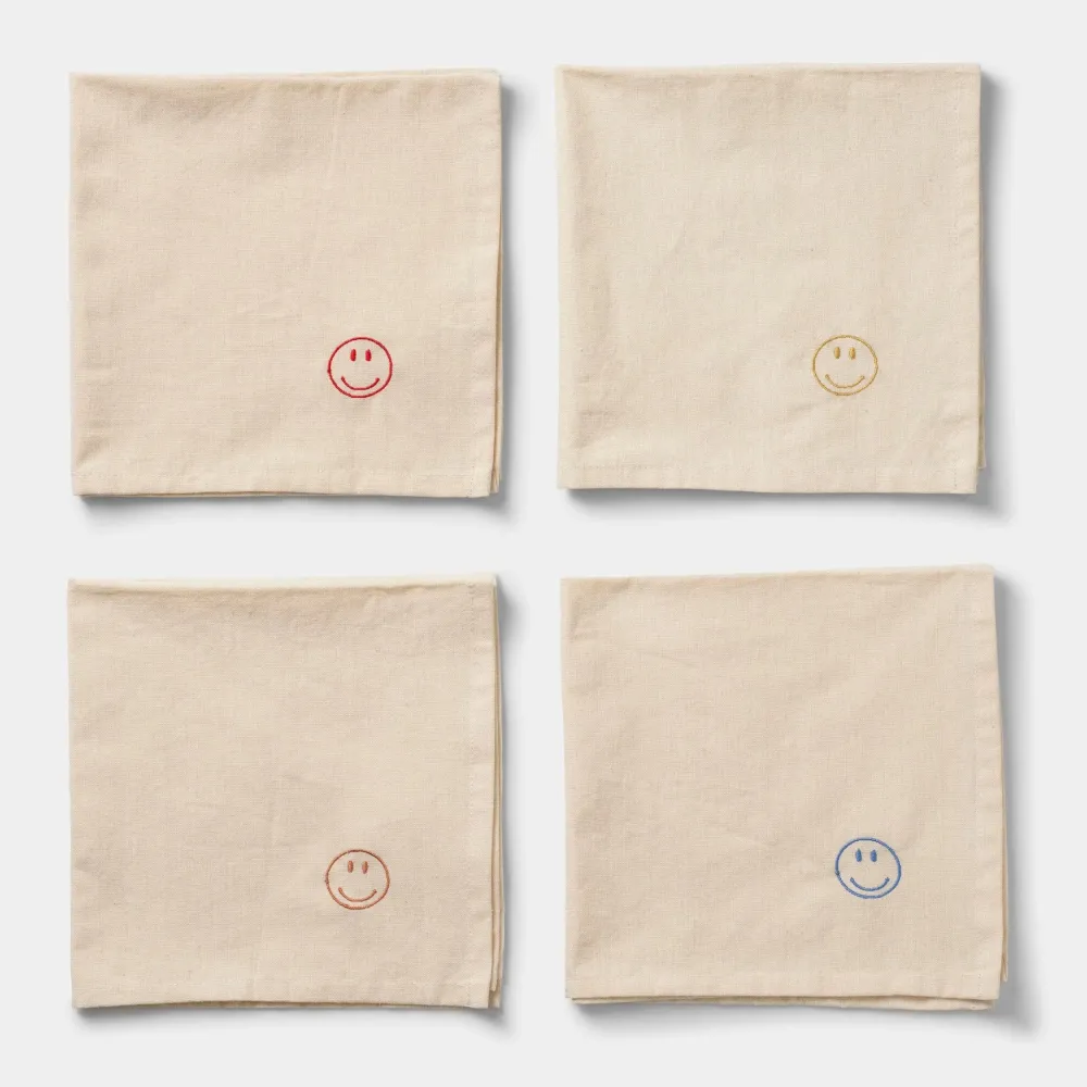 Midnatt Napkin Set Happy