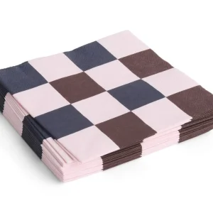 Pattern Servietter Light Pink, Bordeaux, Black