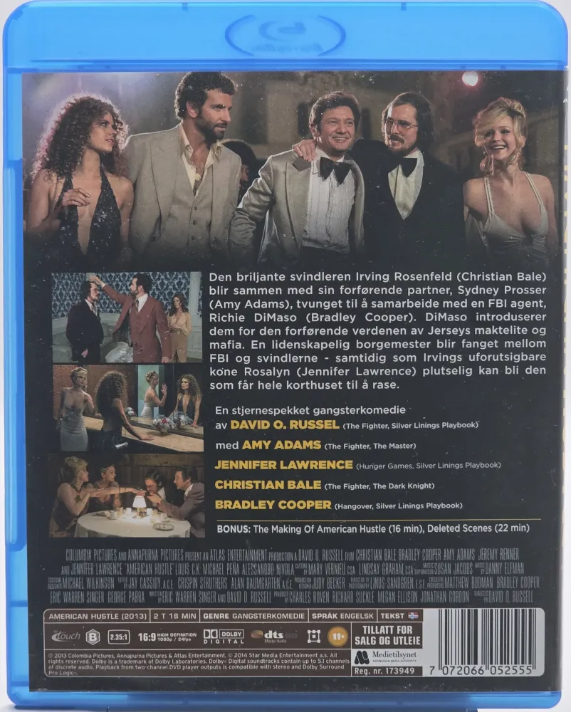 American Hustle. 2013. Blu-ray.
