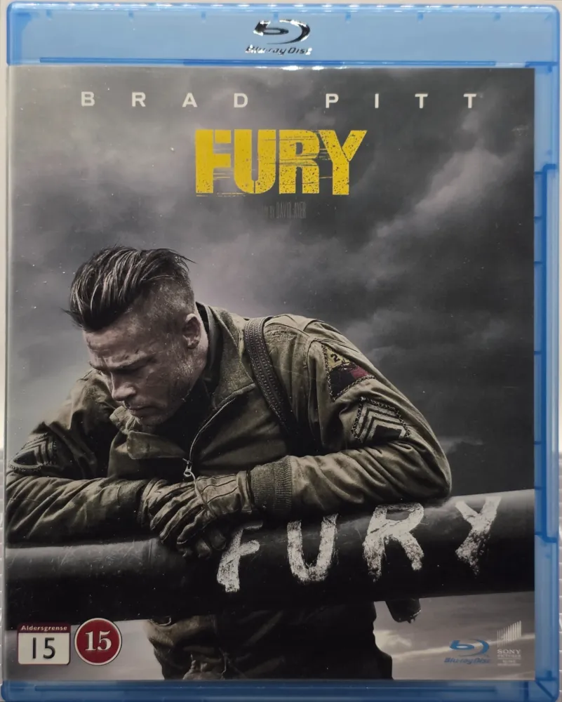 Fury (2014). Blu-ray.