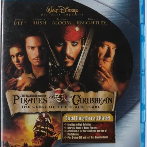Pirates Caribbean: Curse Black Pearl (2003). Blu-ray.