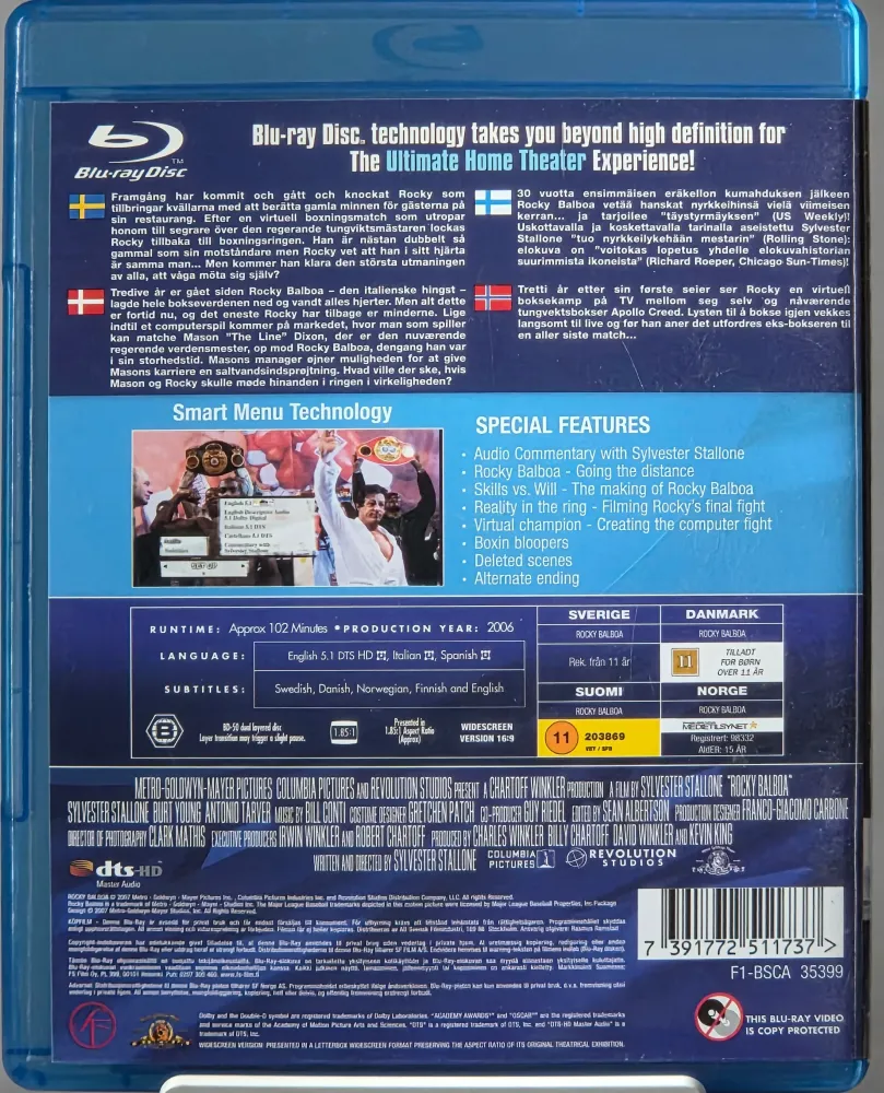Rocky Balboa. 2006. Blu-ray.