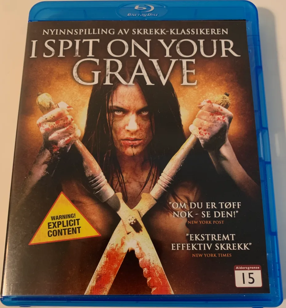 I Spit on Your Grave. Blu-ray.