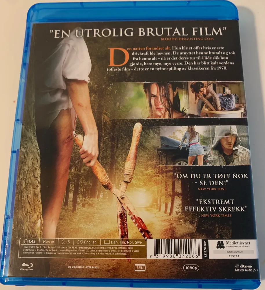 I Spit on Your Grave. Blu-ray.