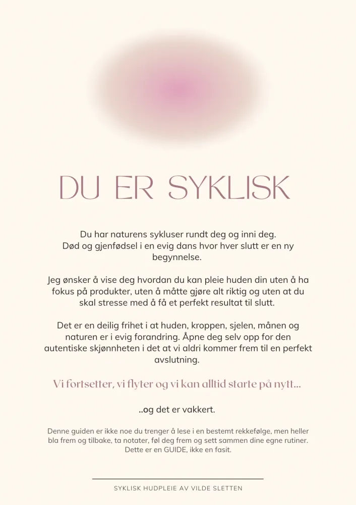 Syklisk Hudpleie Guide