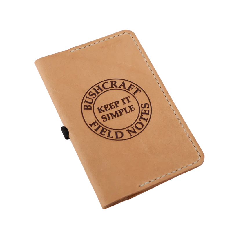 Kun Bushcraftbutikken - Bushcraft - Cover / Etui til Field Notes - Håndlaget