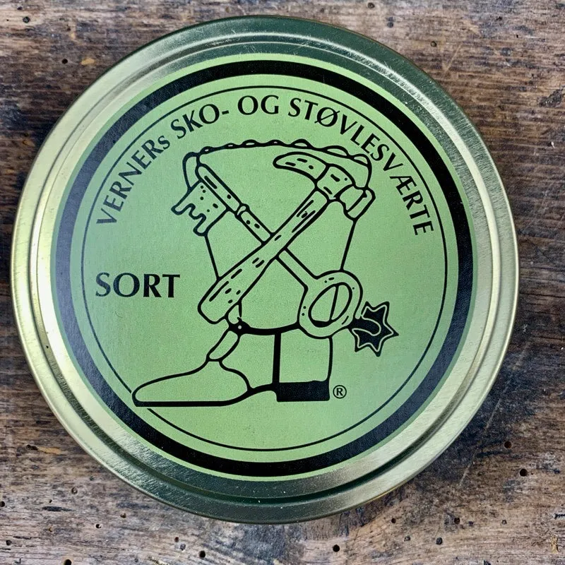 Lær, Sko & Støvlesværte - Sort - Verners klassiske