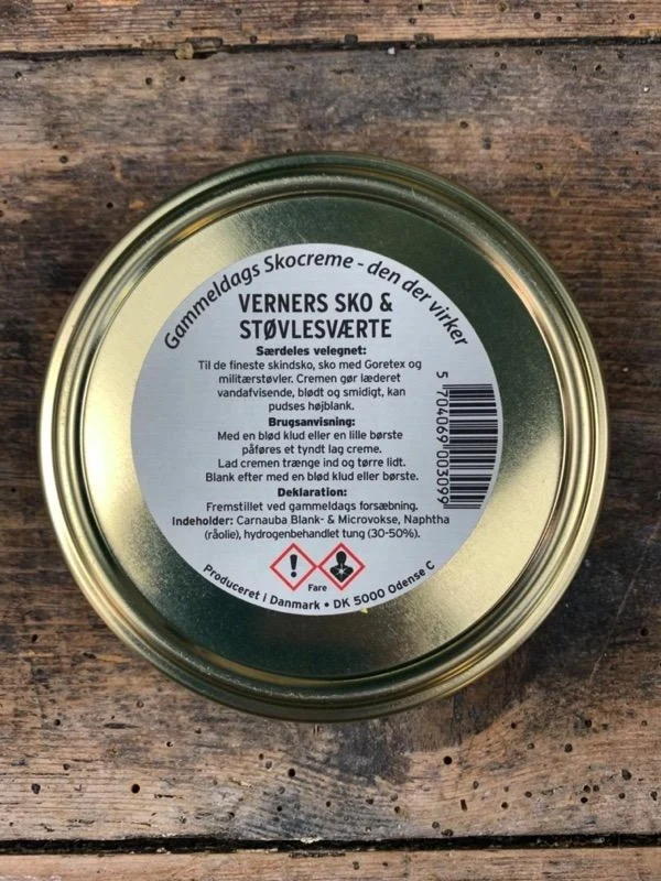 Lær, Sko & Støvlesværte - Sort - Verners klassiske