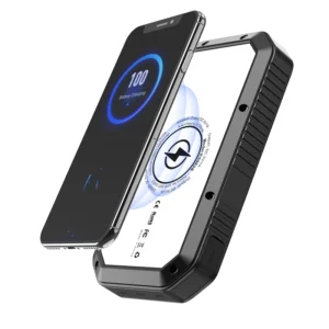 Solcelle Powerbank 20000 mAh - Trådløs lading & Lommelykt
