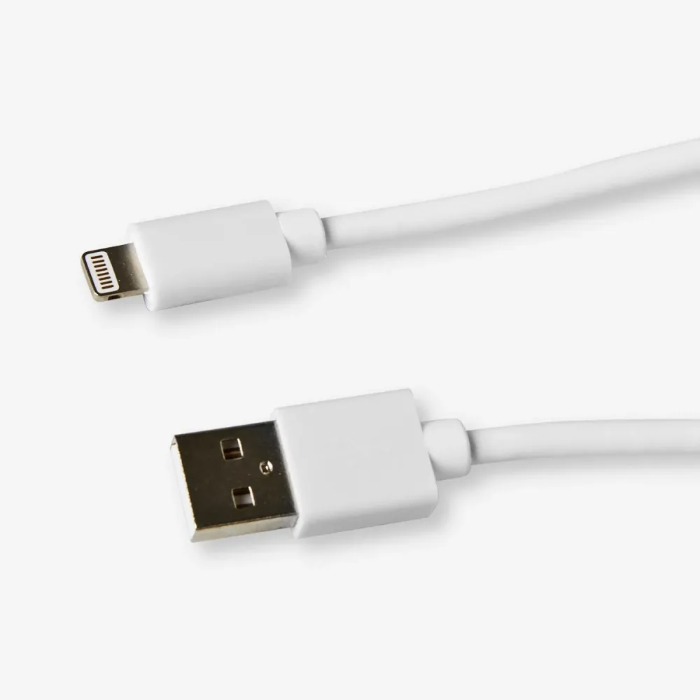 Hvit USB-ladekabel - Passer til Lightning