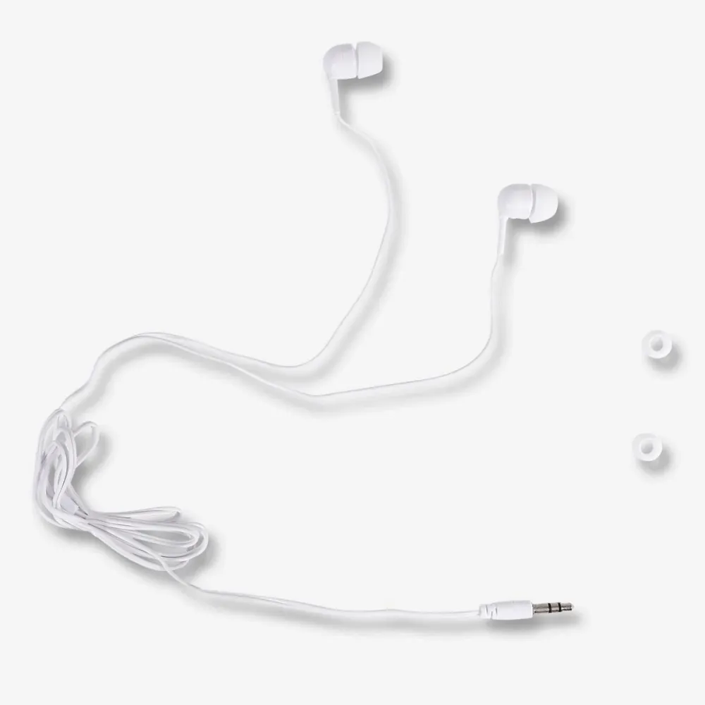 Hvite -ear hodetelefoner med jack