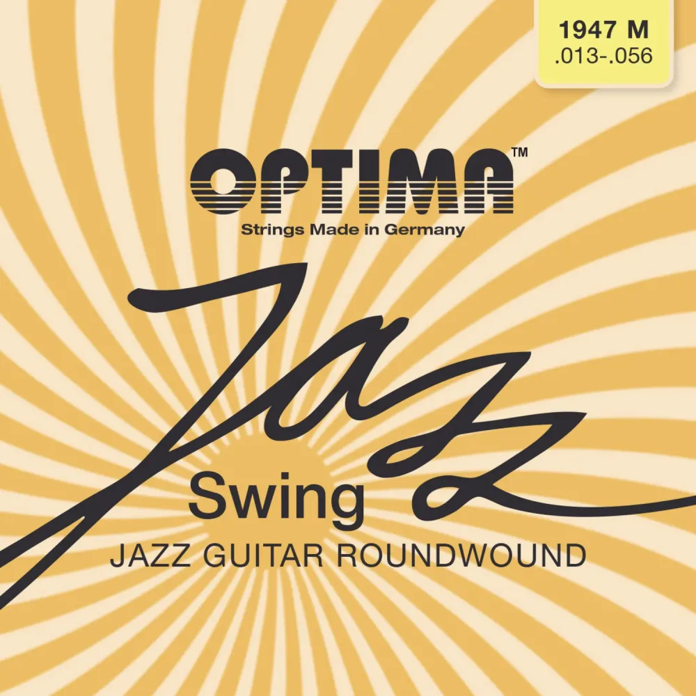 Optima strenger til el-gitar Jazz Swing Krom Round Wound - Sett (1947M)