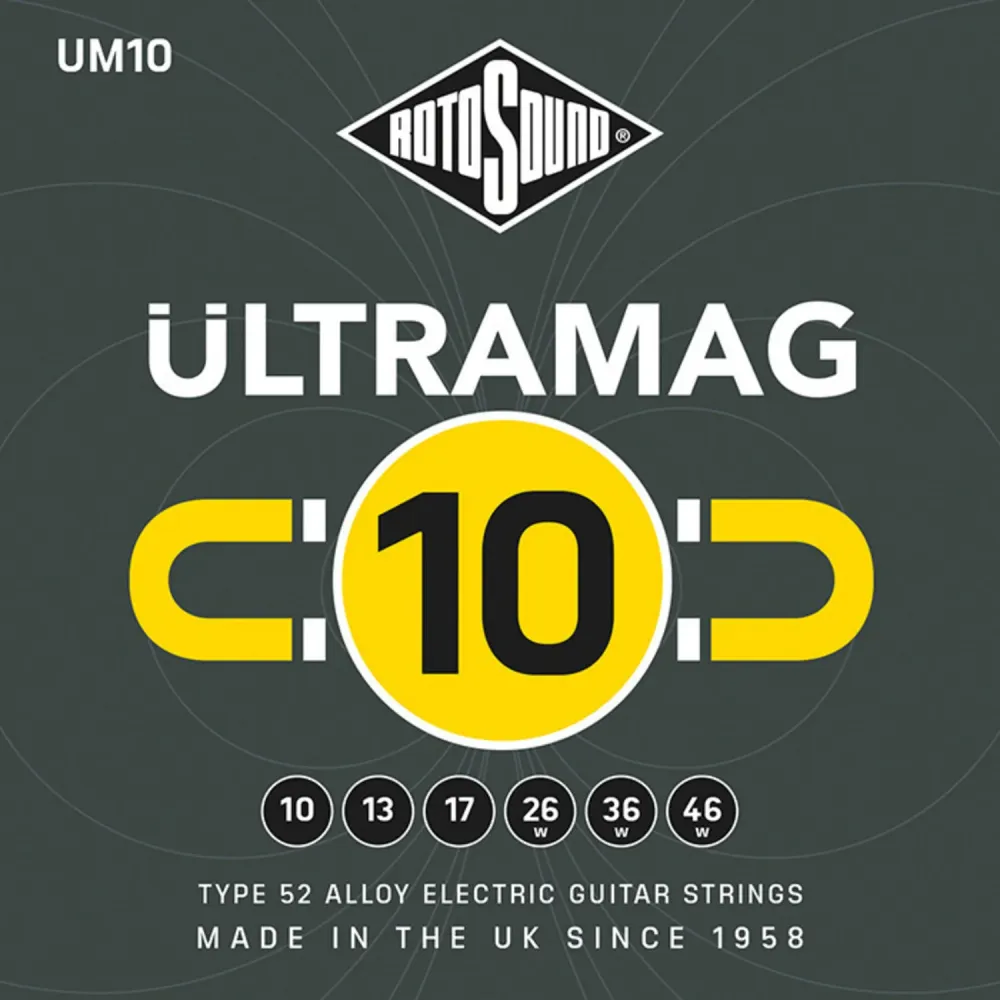Rotosound strenger elgitar Ultramag - Sett Regular 10-46 (UM10)