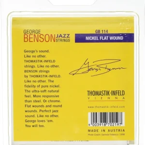 Thomastik-Infeld strenger el-gitar George Benson Jazz Gitarer - sett heavy flatwound (GB114)