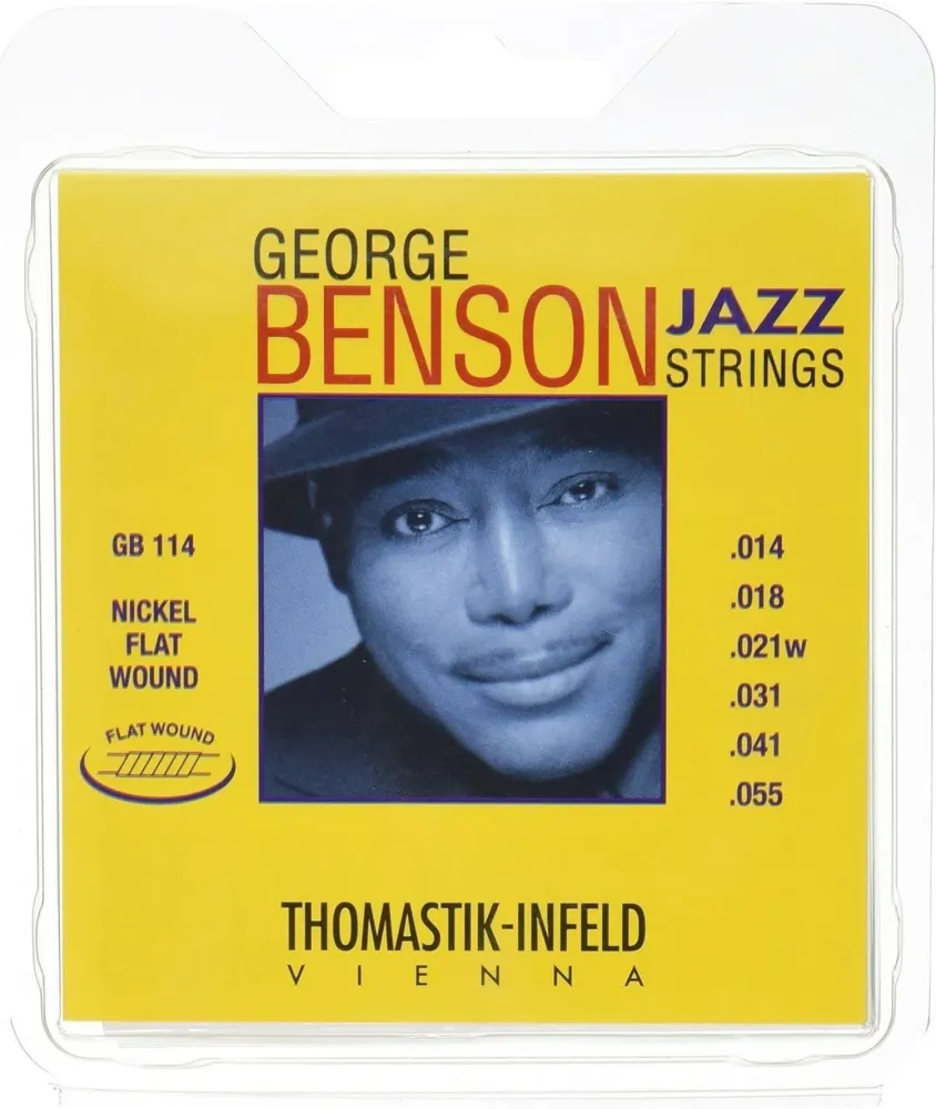 Thomastik-Infeld strenger el-gitar George Benson Jazz Gitarer - sett heavy flatwound (GB114)