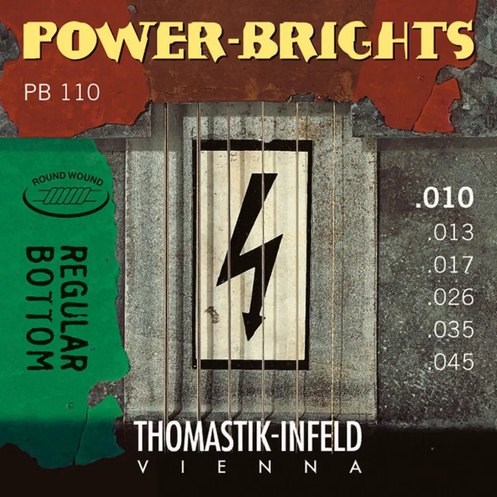 Thomastik-Infeld strenger til elgitar Power Brights Series - sett 010 (PB110)
