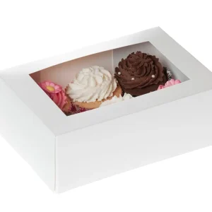 House Marie Cupcake Boks 6 -Hvit- pk/2