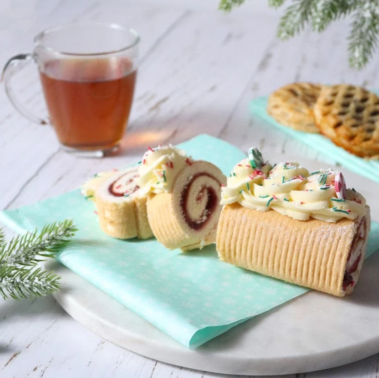Innleggspapir til gaveesker - Snøkrystaller, 12 ark