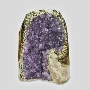 EXCLUSIVE AMETYST GEODES GOLD ELECTROPLATED, LARGE ( 15cm )