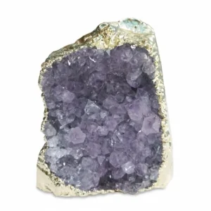 EXCLUSIVE AMETYST GEODES GOLD ELECTROPLATED, MEDIUM ( 12cm )