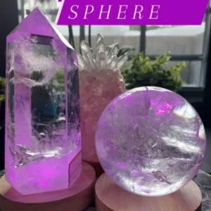 SUPERDEAL / Crystal Exclusive 2.5kg Clear Quartz Pack ( 1.2/18cm tower - 1.3kg/9cm Sphere) , High Quality