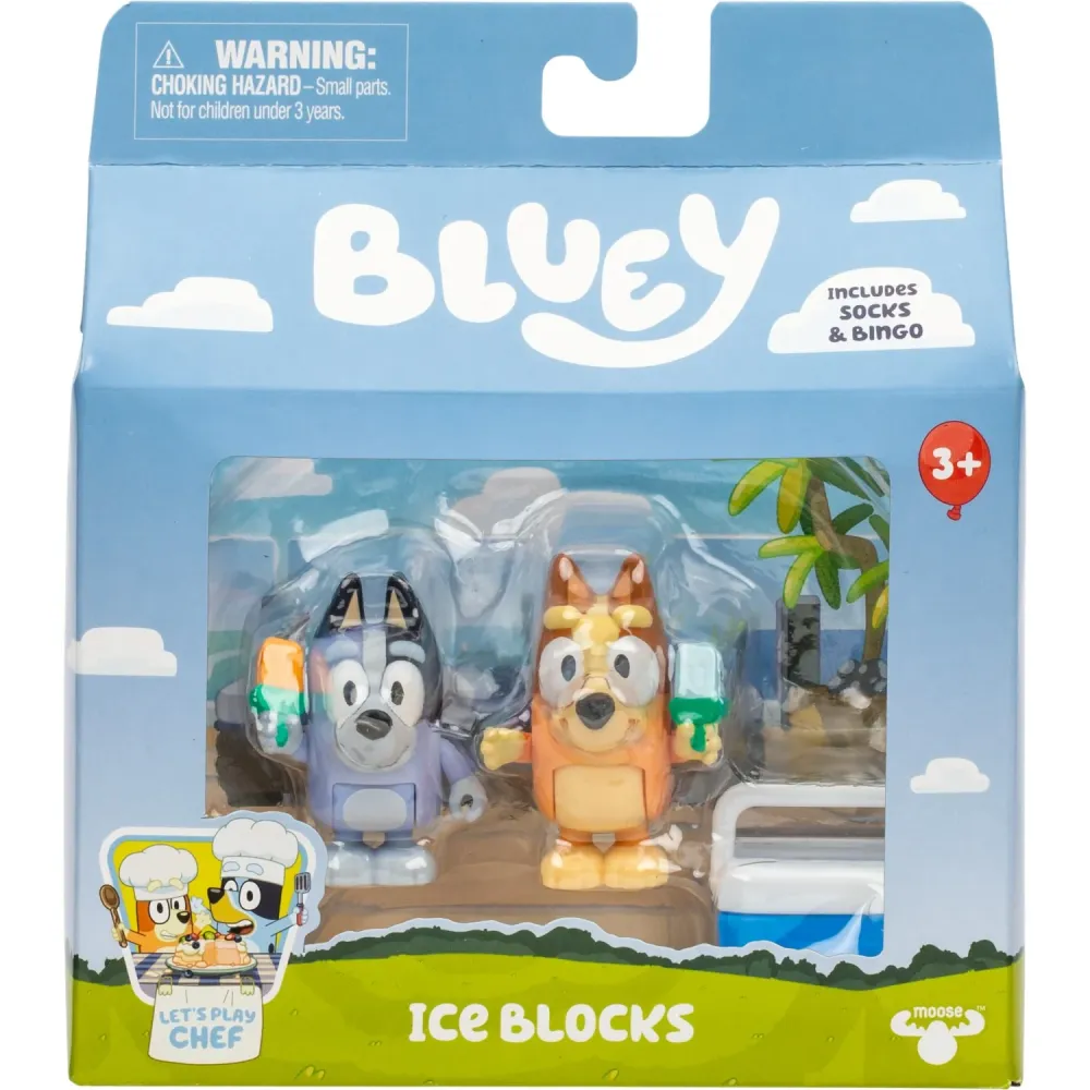 Bluey 2-pak Chef & Strømper Iceblocks