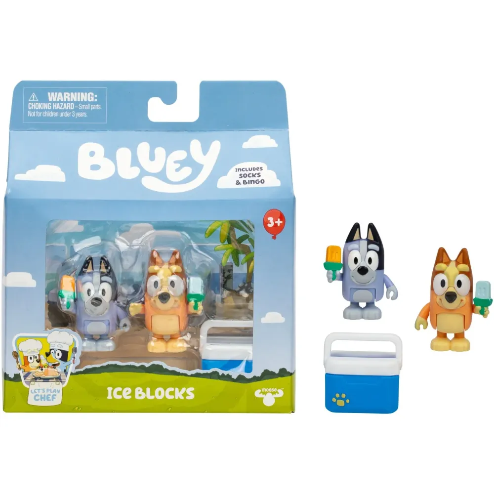 Bluey 2-pak Chef & Strømper Iceblocks