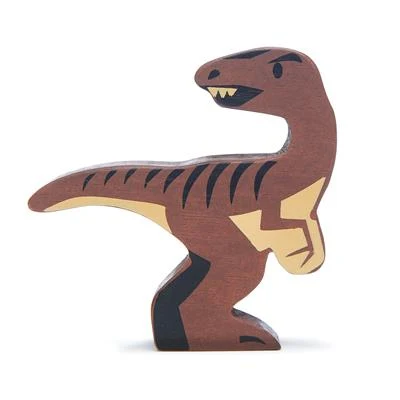 Dinosaurfigur av tre - Velociraptor