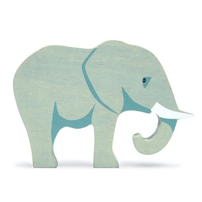 Safari-dyrefigur av tre - elefant