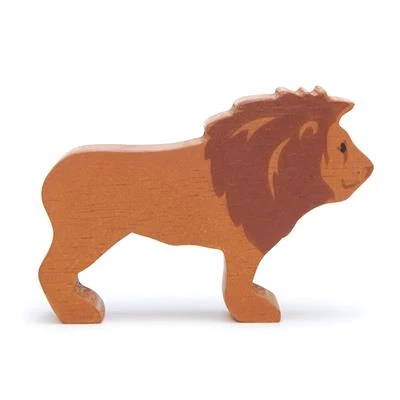 Safari-dyrefigur av tre - løve