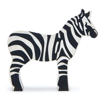 Safari-dyrefigur av tre - sebra