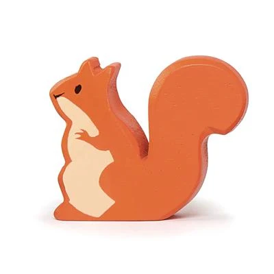 Wooden Forest Animal Figurine - ekorn