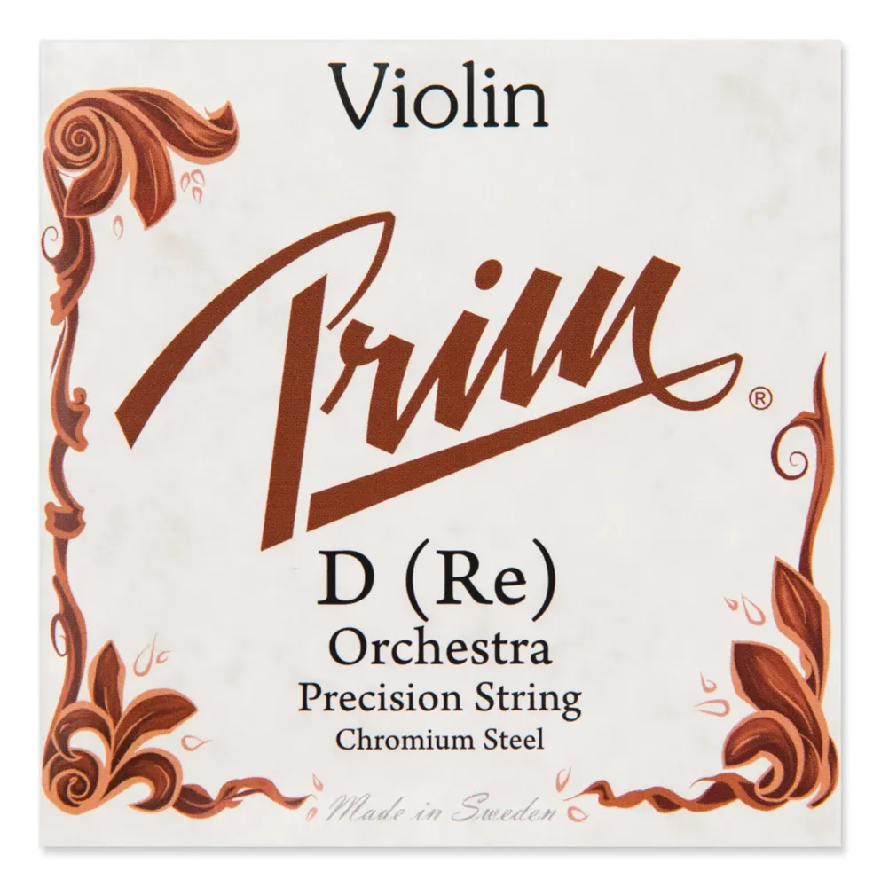 Prim Fioliner-strenger rustfritt stål - D kromstål (Orchestra)