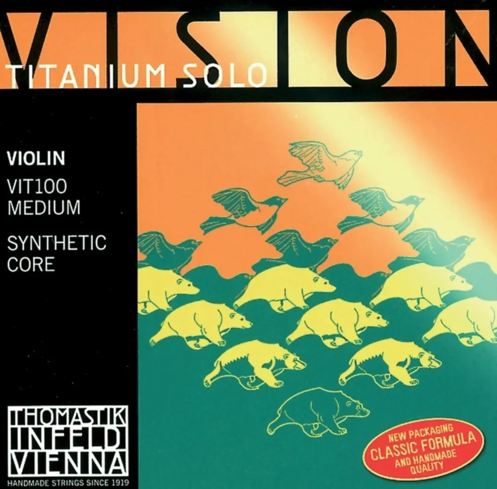 Thomastik-Infeld Fioliner-strenger Vision Titanium solo syntetisk kjerne – Medium (VIT03)
