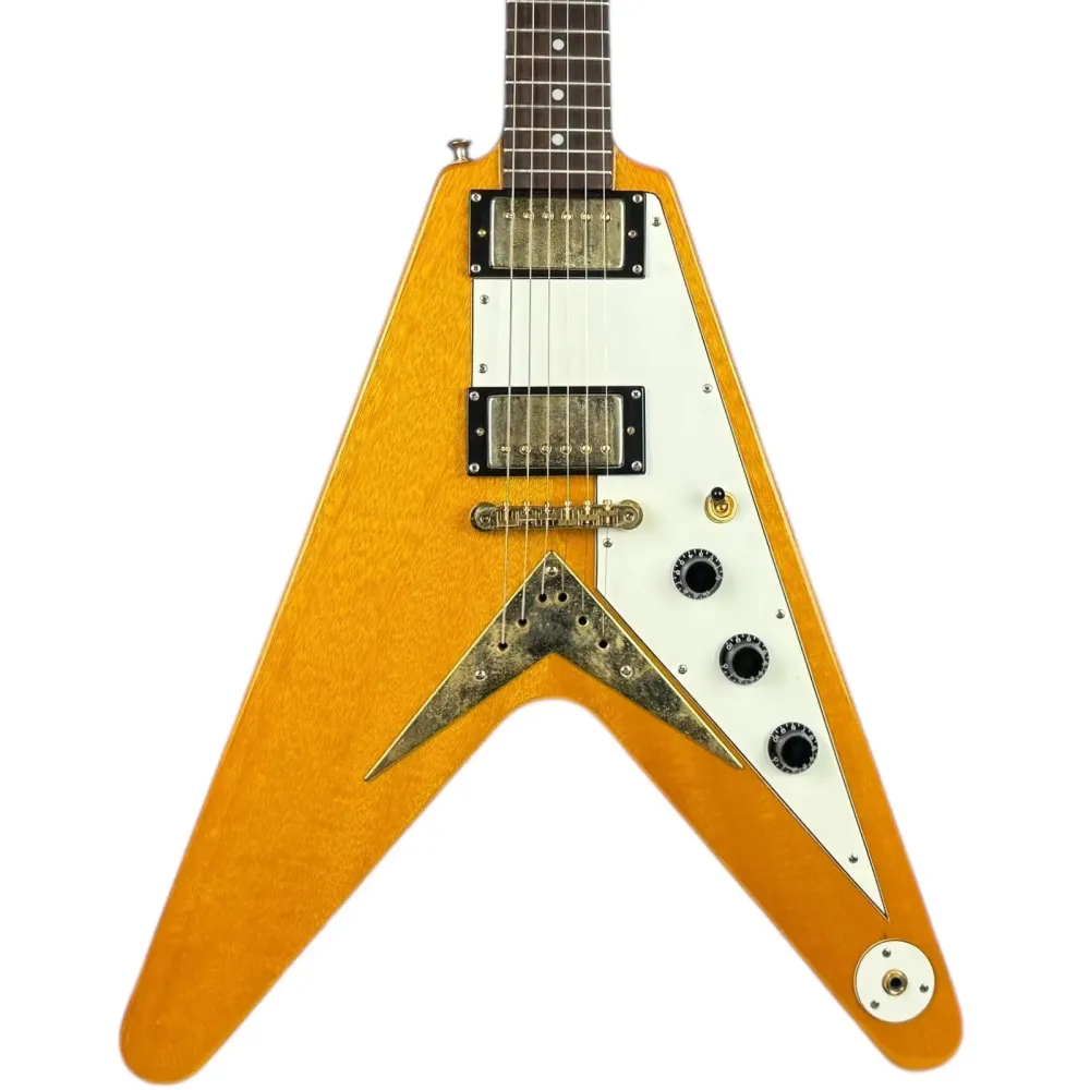 Epiphone 1958 Korina Flying V 2003 - Naturlig