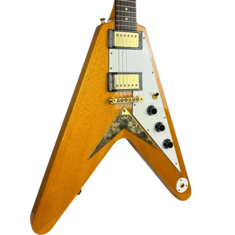 Epiphone 1958 Korina Flying V 2003 - Naturlig