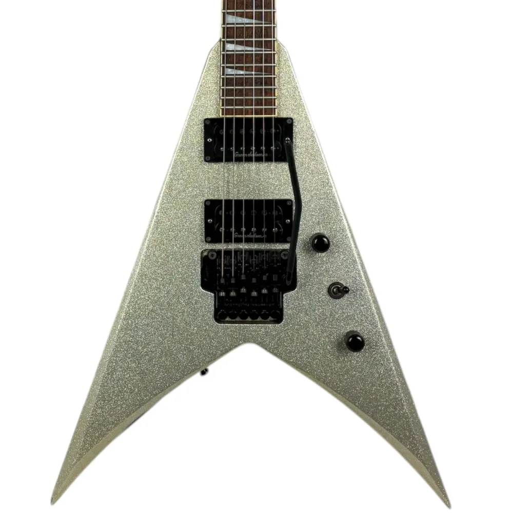 Grover Jackson Flying V - Sølvglitter
