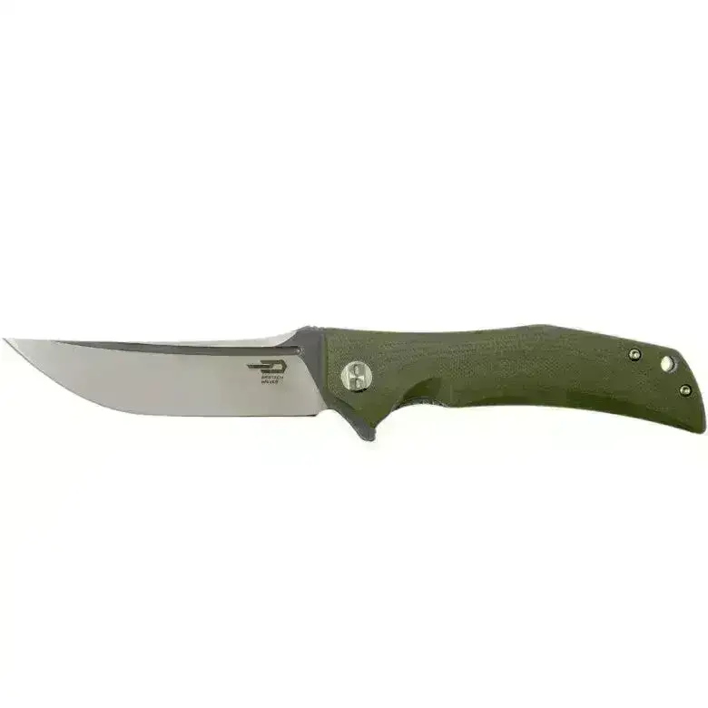 Bestech - Scimitar Foldekniv - Grønn G10