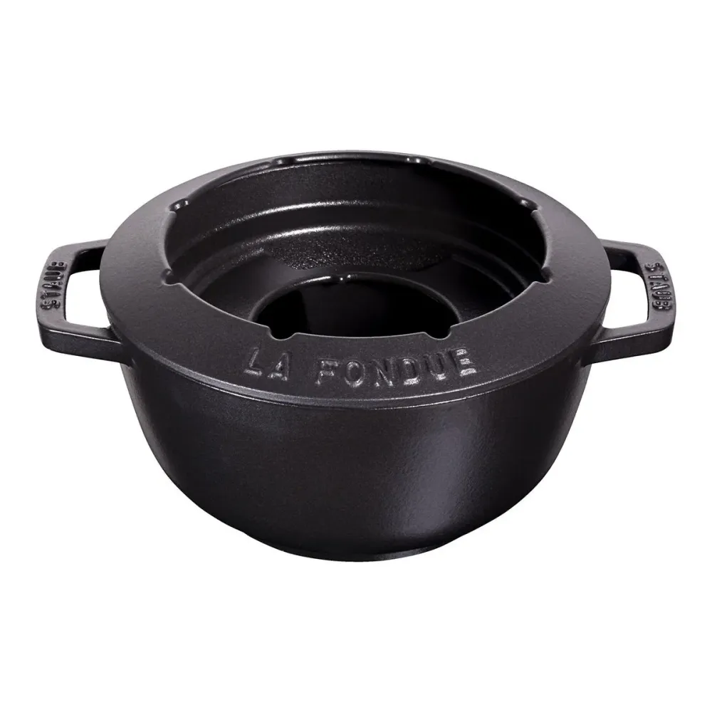 Fondue-sett 20 cm, svart - STAUB 🇫🇷