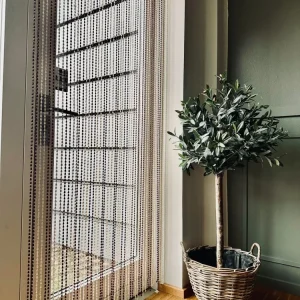 Forheng i flotte perler – 90 x 200 cm