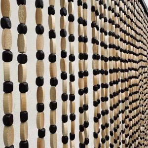 Forheng i Natur treperler - Brun 120x200cm Ekstra bred