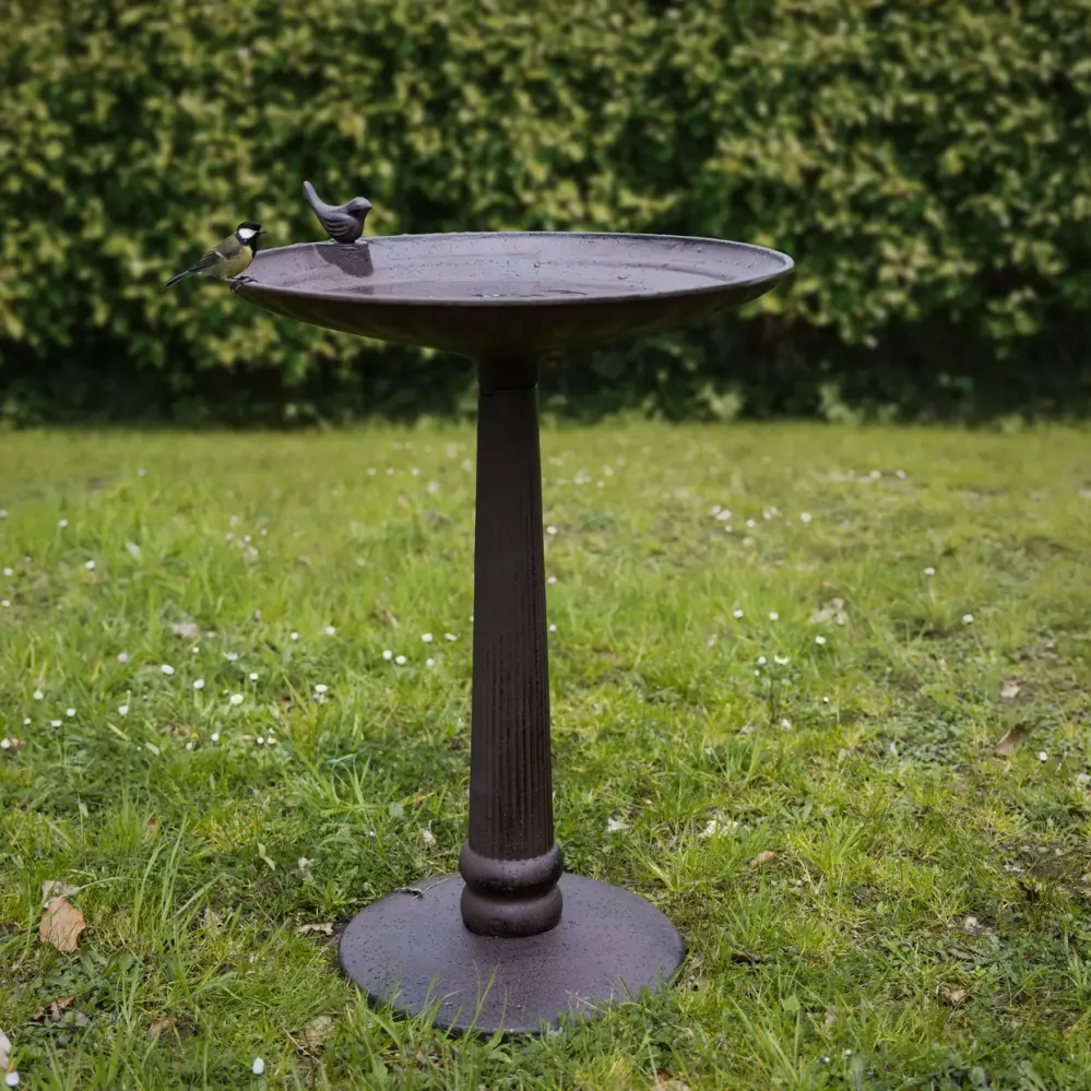 Fuglebad på fot, Støpejern - 37x54cm
