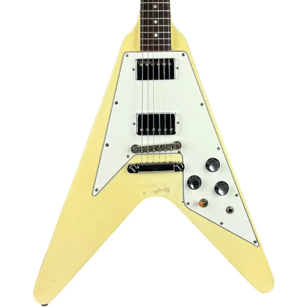 Greco FV-800 Flying V 1981 - Vintage Hvit