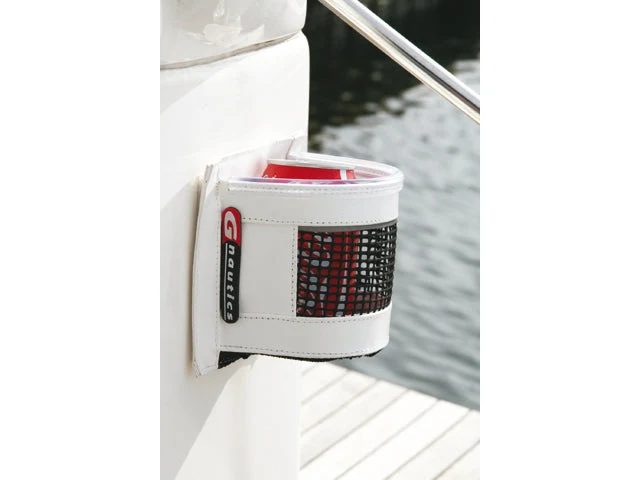 Gnautics, boksholder 1, hvit PVC og sort materiale (1 stk.)