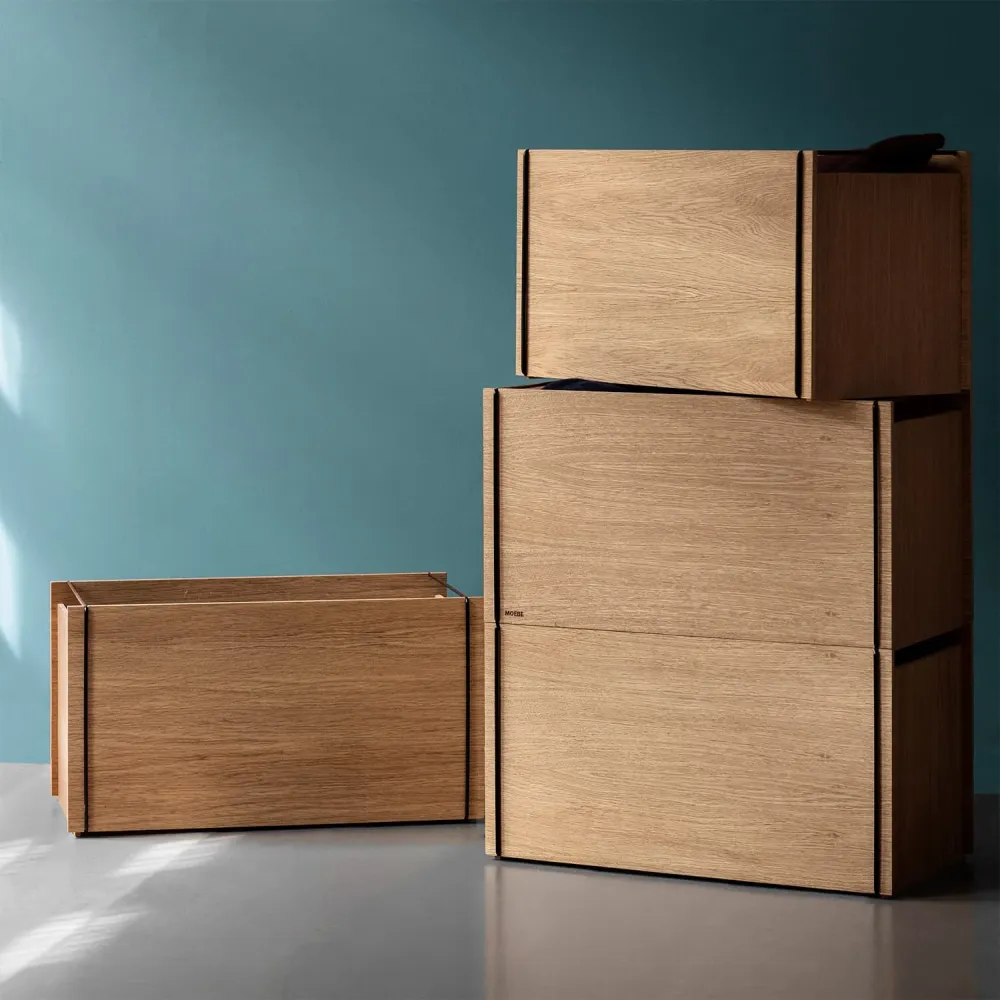 Storage Box Oak/Black