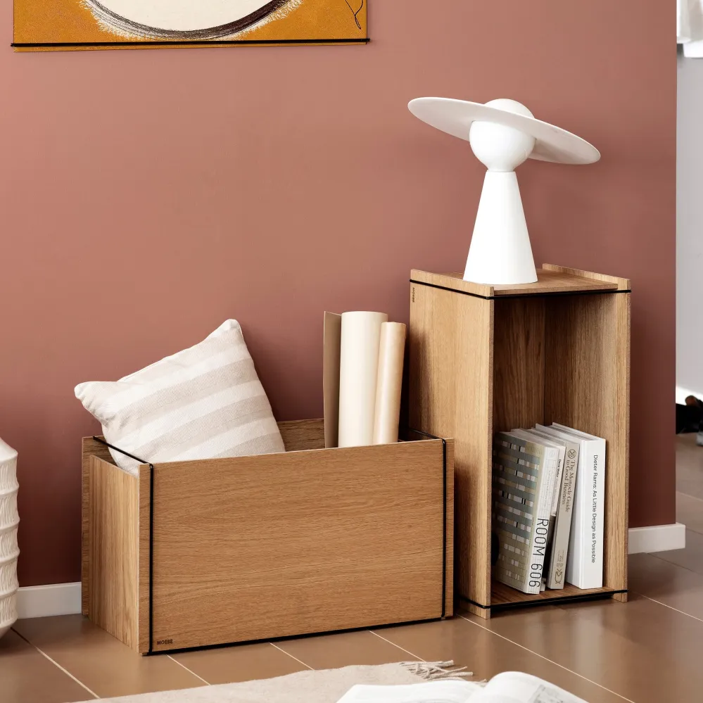 Storage Box Oak/Black
