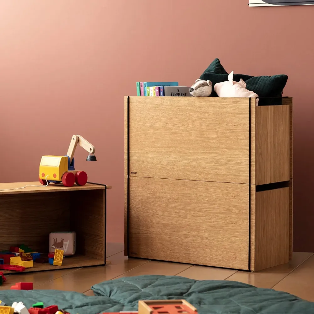Storage Box Oak/Black