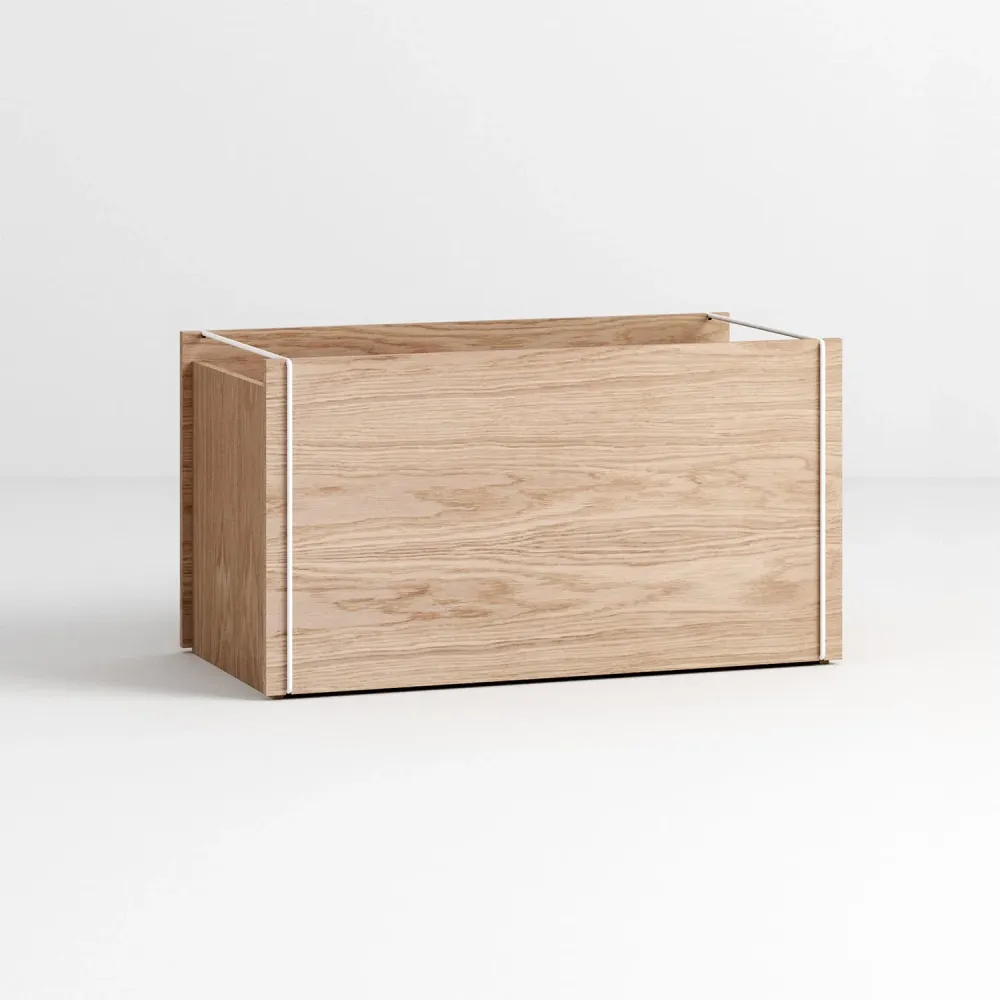 Storage Box Oak/White