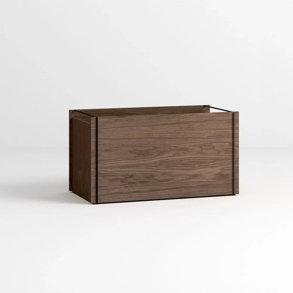 Storage Box Smoked Oak/Black